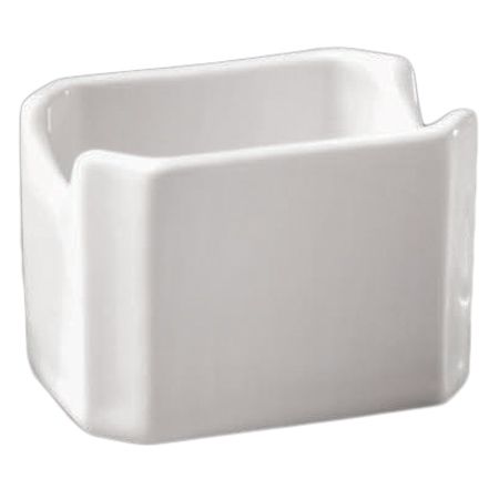 Diversified Ceramics Ultra White Plain Sugar Packet Holder