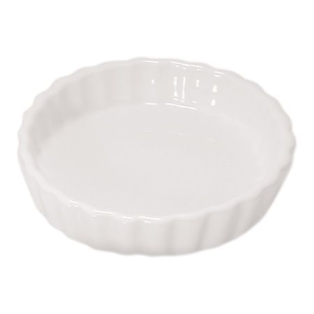 Diversified Ceramics Ultra White 8 oz Round Creme Brulee Dish