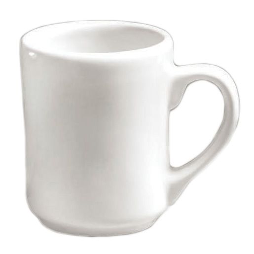 Diversified Ceramics White 8 oz Austin Mug