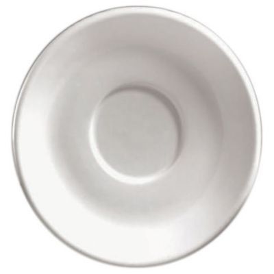 Diversified Ceramics White 8 oz Stacking Cappuccino Saucer