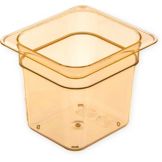 Carlisle Food Service Top-Notch&reg; Amber 1/6 Size Pan