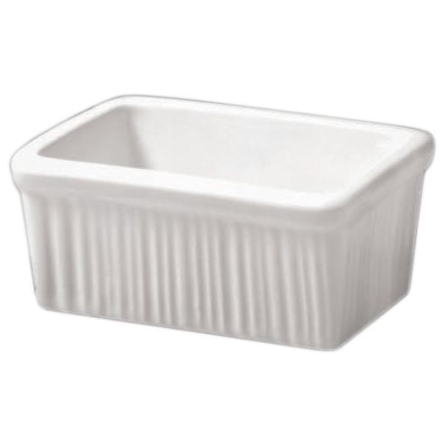 Diversified Ceramics White Fluted Sugar Packet Holder