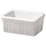 Diversified Ceramics White Fluted Sugar Packet Holder