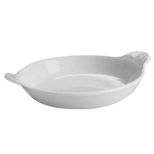 Hall&reg; China White 8 Oz. Round Shirred Egg / Au Gratin Dish