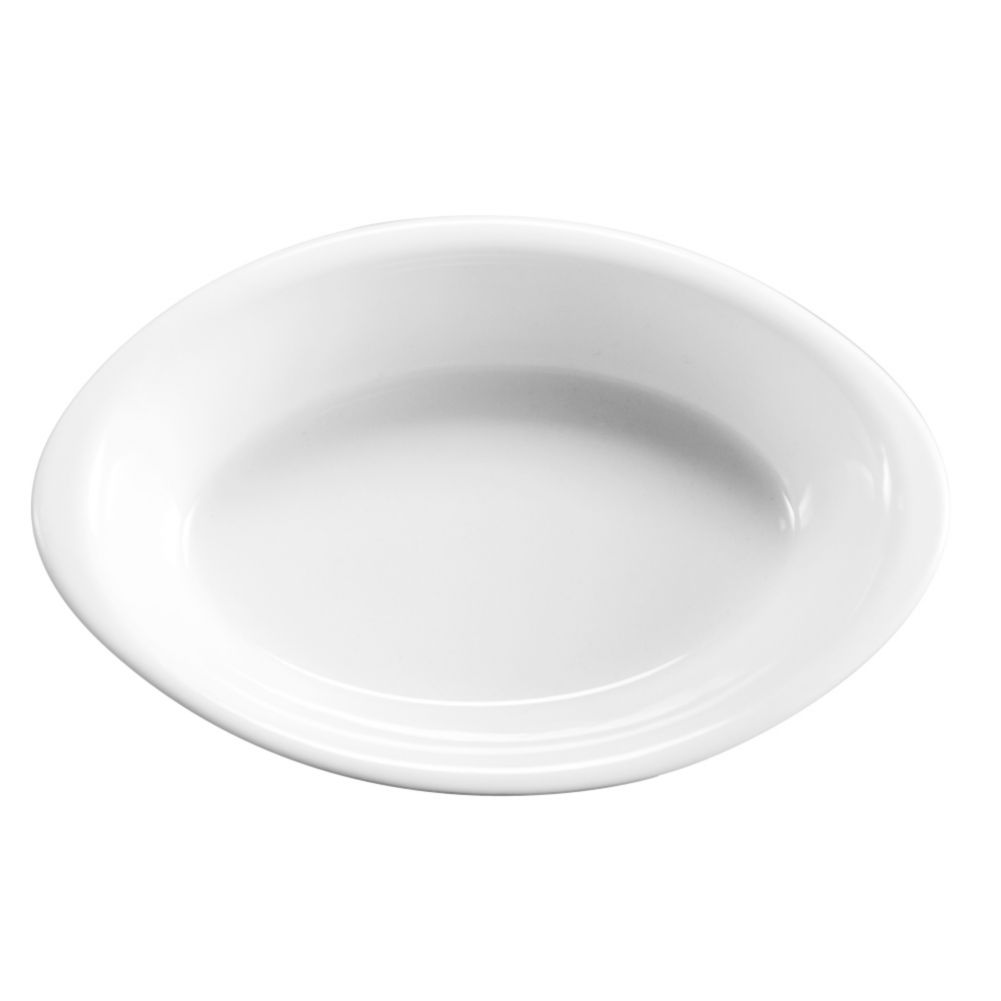 Hall&reg; China PDQ ValueLine&trade; White 9 Oz. Oval Baker