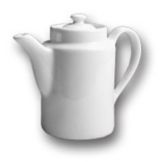 Hall&reg; China White 12 Oz. Washington Coffee Pot with Knob Cover