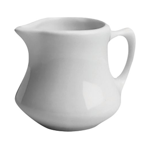 Hall&reg; China White 3.5 Oz. Empire Creamer with Handle