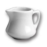 Hall&reg; China White 5.5 Oz. Empire Creamer with Handle