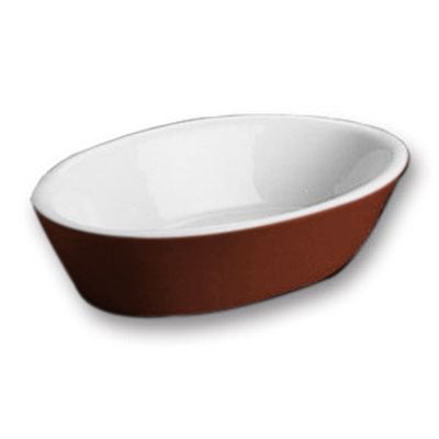 Hall&reg; China Lenox Brown 9 Oz. Oval Boston Baker