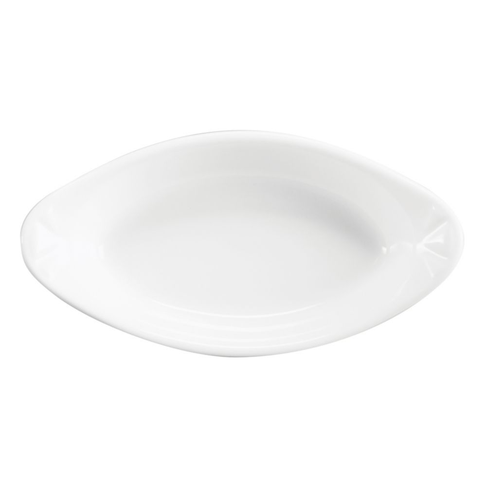 Hall&reg; China PDQ ValueLine&trade; White 12 Oz Oval Rarebit