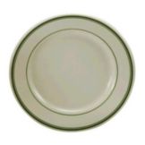 Oneida Buffalo Saratoga Green Rolled Edge Plate