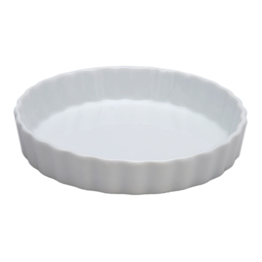 Vertex&reg; Market Buffet Collection White 6 Oz Fluted Quiche Dish