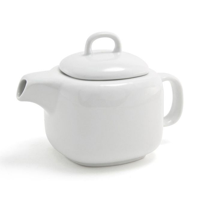 Front Of The House&reg; Mod&reg; White Porcelain 16 Oz Square Teapot