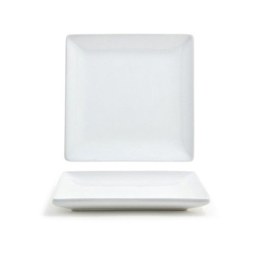 Front Of The House&reg; Mod&reg; White Porcelain 5" Square Plate