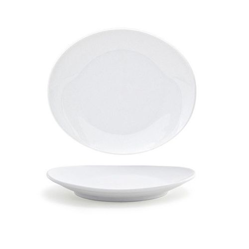 Front Of The House&reg; 6-1/2" Ellipse&trade; White Plate