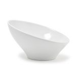 Front Of The House 7-&frac12;" Slanted White Porcelain Bowl