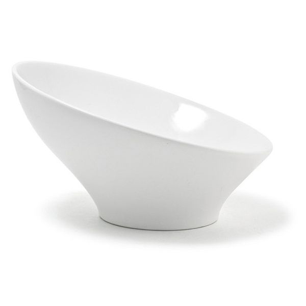 Front Of The House&reg; Slanted White Porcelain 32 Oz Bowl