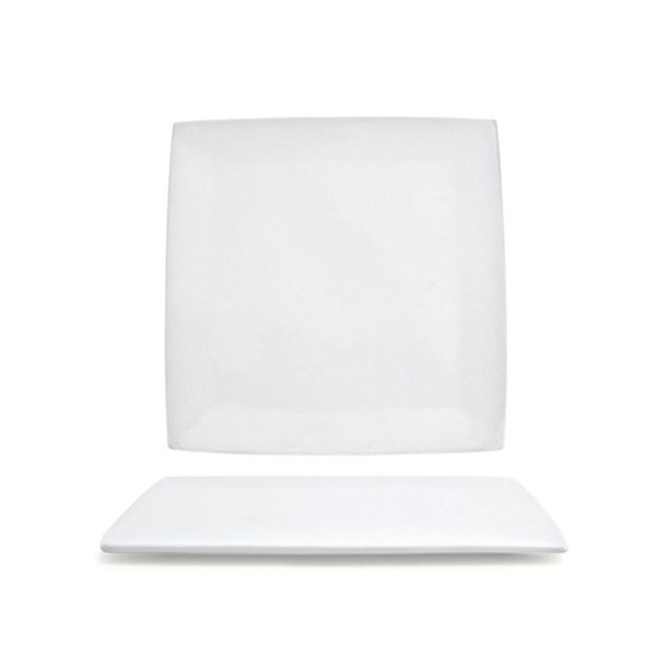 Canvas White Plate 9" Sq
