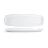 Front Of The House&reg; Mod&reg; White Porcelain 24 x 8" Plate
