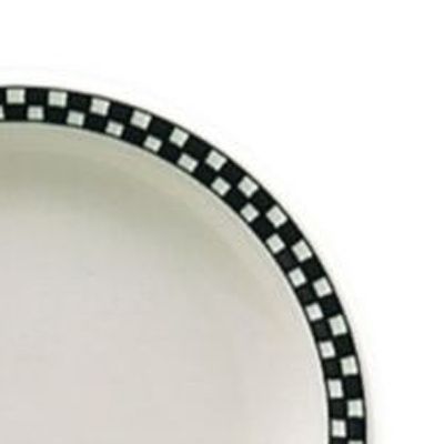Homer Laughlin China Checkers Black NR 11-3/8" Oval Platter