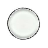 Homer Laughlin China Checkers Black NR 7-1/4" Plate