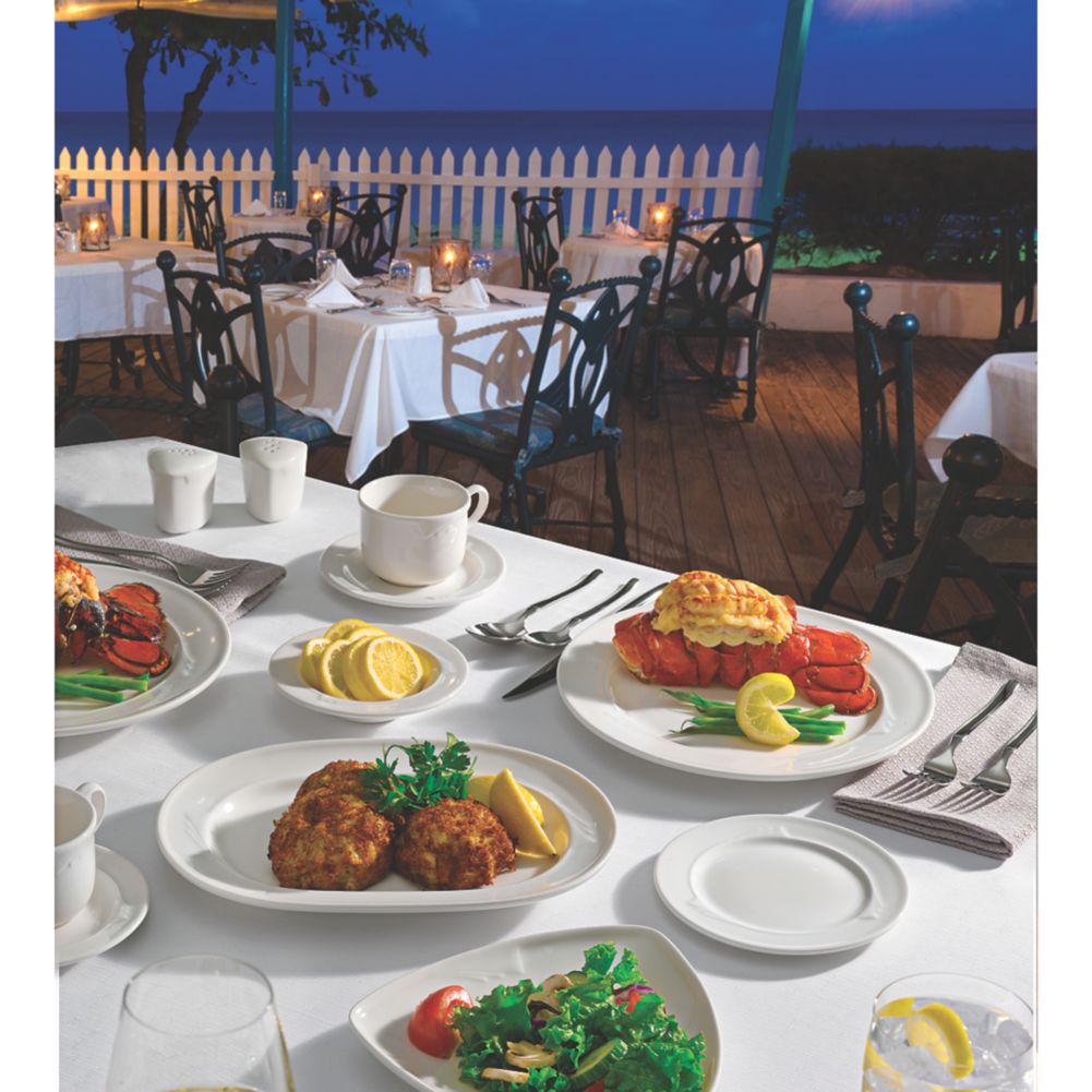 Homer Laughlin Ameriwhite&reg; Milford&reg; 13-1/2" Oval Platter