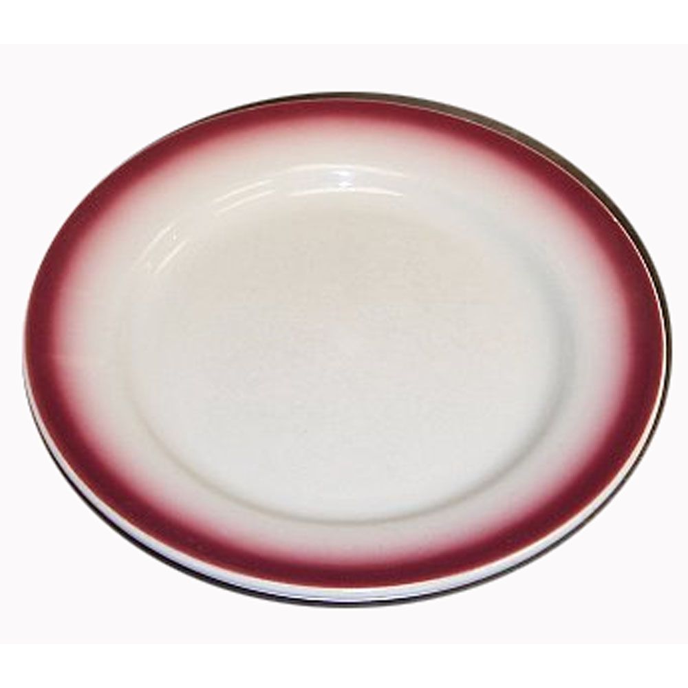 Homer Laughlin Maroon Spray RE 8" Plate