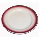 Homer Laughlin Maroon Spray RE 8" Plate