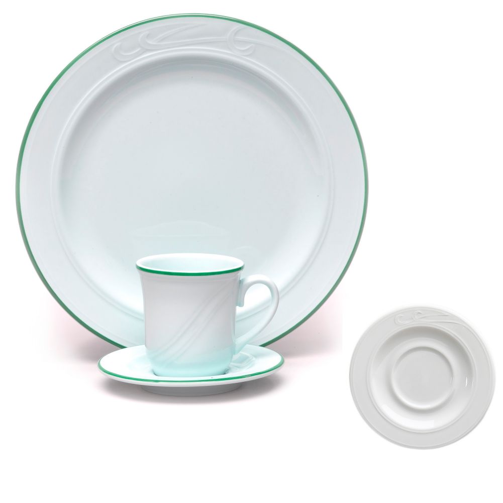 Homer Laughlin China Lyrica&reg; Lydia Green 5&frac12;" Saucer