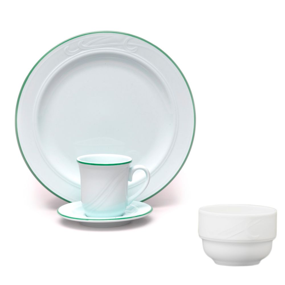 Homer Laughlin China Lyrica&reg; Lydia Green 7.5 oz Bouillon