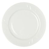 Homer Laughlin Ameriwhite&reg; Unity&trade; White 11-1/8" Plate