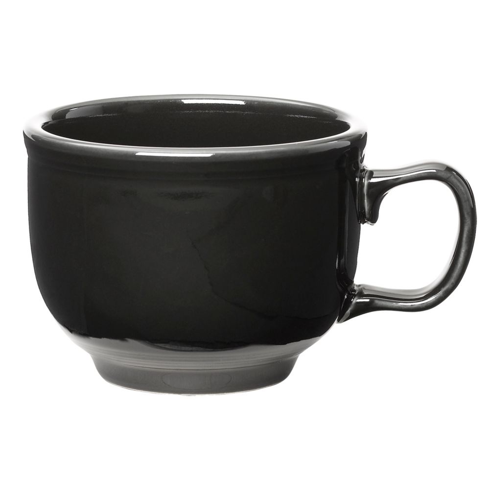 Homer Laughlin China Colorations&trade; Black 18 Oz Jumbo Cup