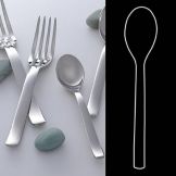 Worthy, Noble & Kent Tura S/S 10-1/4" Serving Spoon