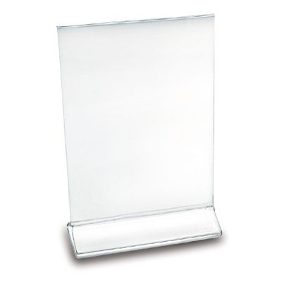 Delfin 8-1/2x11 in. Acrylic Clear Card holder W/Top Load Holder