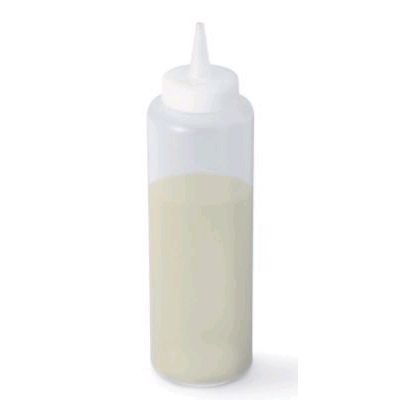 Clear 12 oz Squeeze Bottle w/ Cap