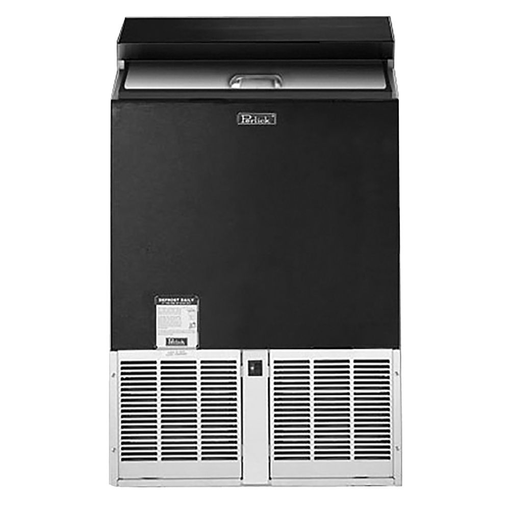 Perlick&reg; 2 Foot Black Underbar Glass Froster w/ Sliding Door