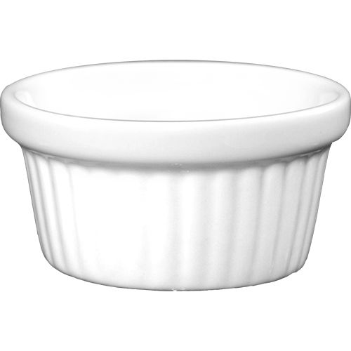 International Tableware European White Ceramic 2 Oz Fluted Ramekin