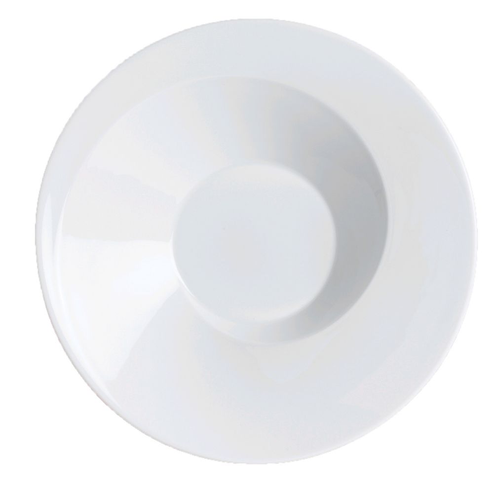 Steelite Montgatina Linneo White 10 Oz Amonites Deep Plate