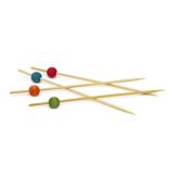 Front Of The House&reg; 6" Assorted Colors Bamboo Ball Picks