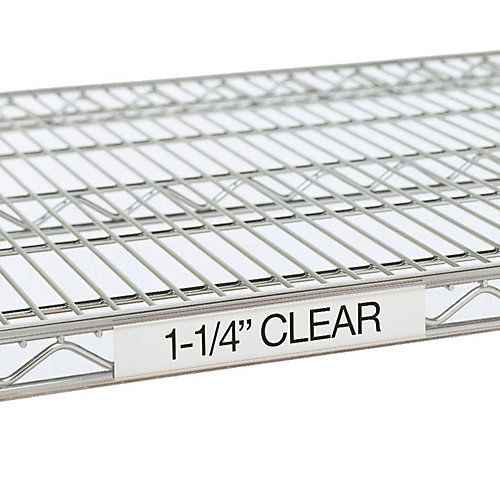 Metro&reg; 31" Clear Label Holders for Super Erecta&reg; Shelves