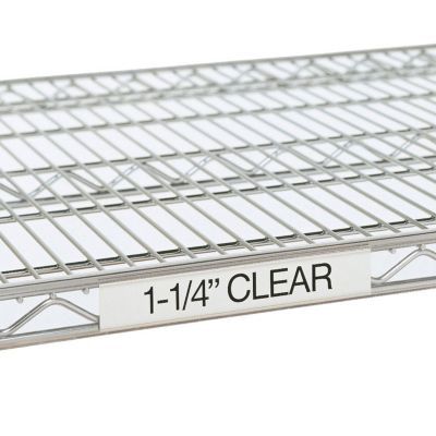 Metro&reg; 19" Clear Label Holders for Super Erecta&reg; Shelves
