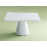 Tag Large White Square Pedestal Cake Plate