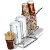 Delfin 20" x 6.6" Chrome Element Cup Holder