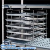 MetroMax Tray Slide Rack for 18" W Shelves, Gray Epoxy