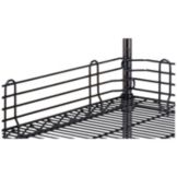 Metro&reg; Super Erecta&reg; 4 x 24" Black Shelf Ledge