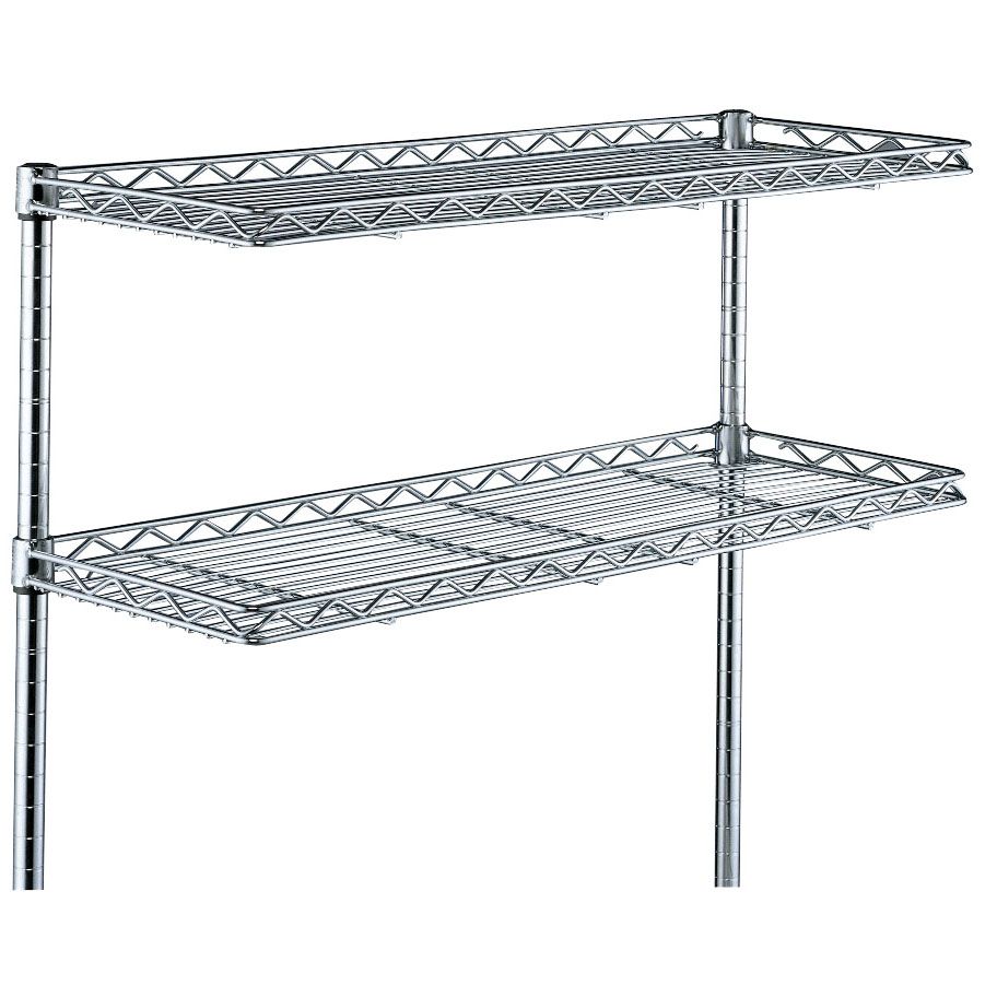 Wire Cantilever Shelf, Chrome, 12 x 30
