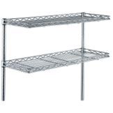 Wire Cantilever Shelf, Chrome, 12 x 30