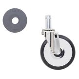 Super Erecta Resilient Tread Swivel Stem Caster, 5" D