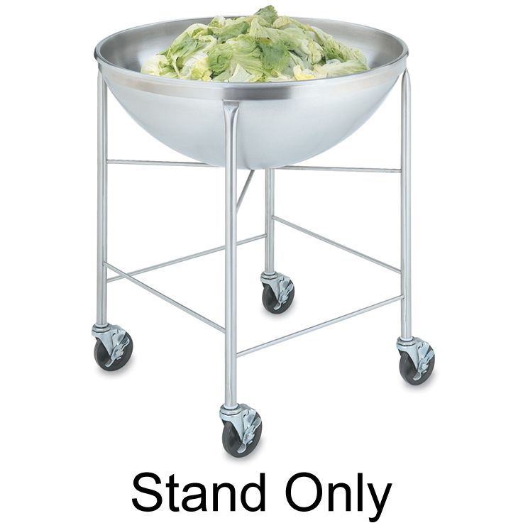 S/S Mobile Bowl Stand, 30-1/8" x 32-3/8" x 32-1/2"