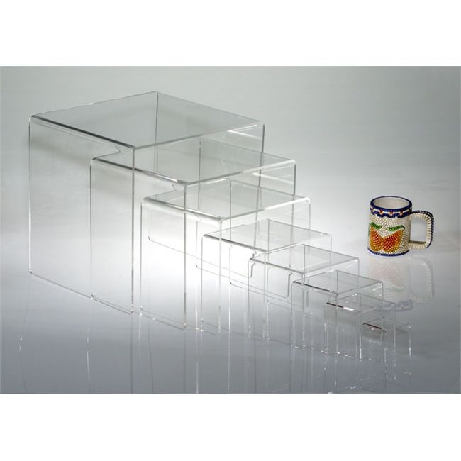 Clear Acrylic U-Shaped Riser, 10" x 10" x 10"